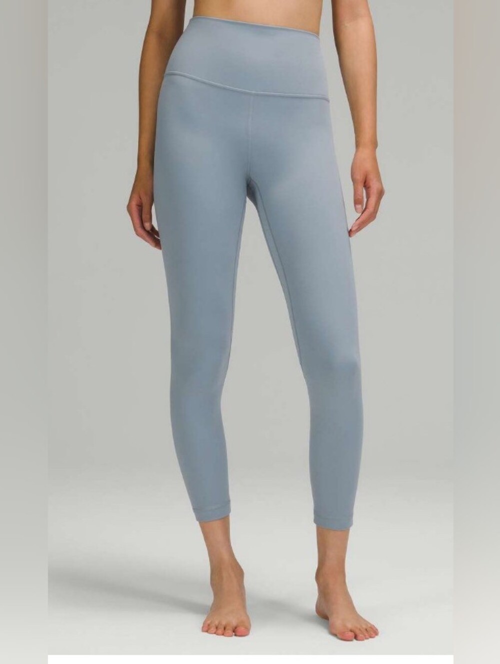 Lululemon Align Pants Leggings Chambray Blue Gray High Rise 25" size 4